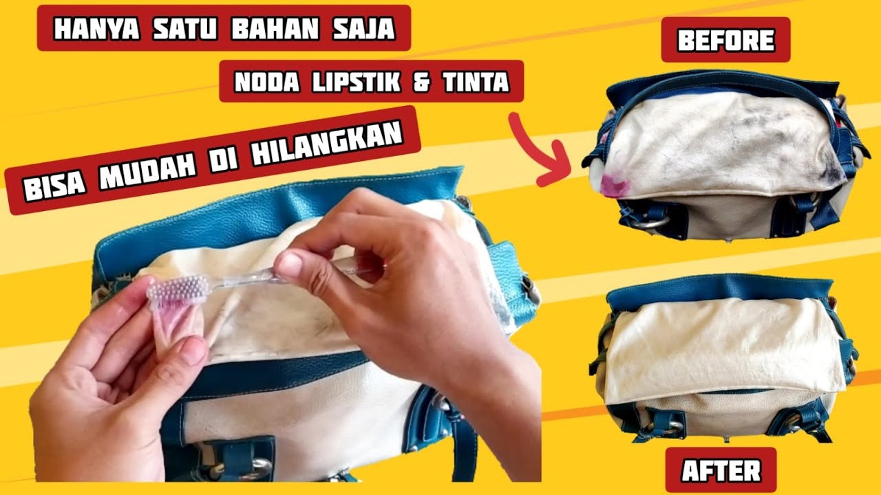 Cara Menghilangkan Noda Lipstik di Tas - Grades Home Cleaning