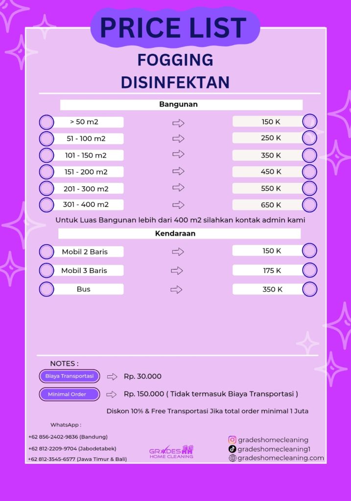 biaya jasa fogging disinfektan