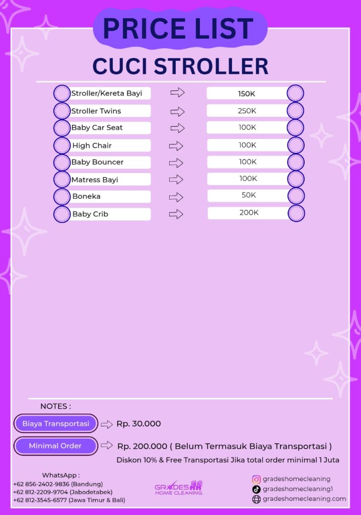 harga jasa cuci stroller