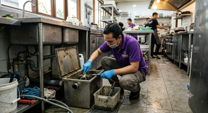 jasa bersih grease trap bali